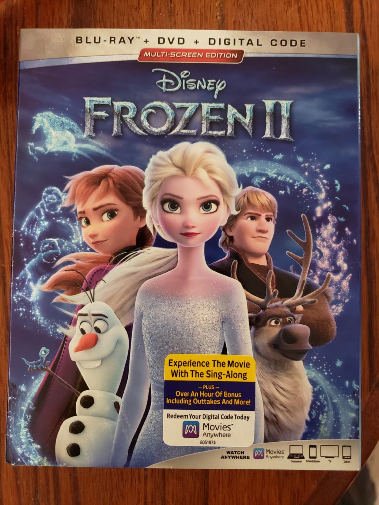 Frozen 2 DVD review Tabbys Pantry